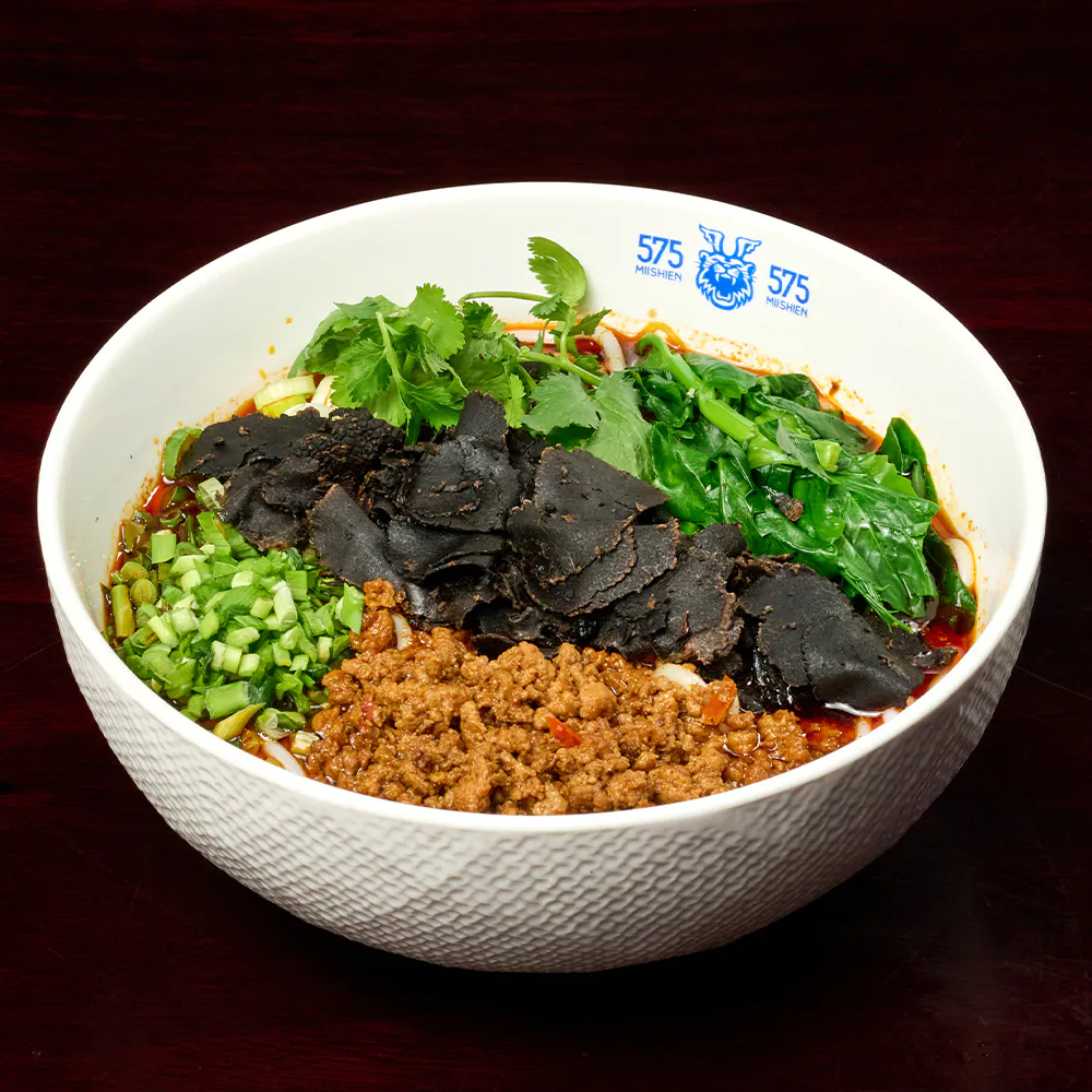 Spicy Meat Paste Miishien Soup with Black Truffle at 575 Miishien, Chinese Restaurant in Palo Alto